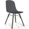Dining chair with dark wood legs – Modern style and functionality - Broly image 9