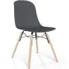 Dining chair with natural wood legs – Modern style and functionality - Broly image 9