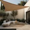 Coconut fiber awning 6x6x6M - 100 % Natural shade sail image 9