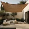 Buy Coconut fiber awning 2x4M - 100 % Natural shade sail Beige 61799