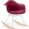 Rocking Chair Modern Fabric Upholstered – Nordic Style - Nordika image 9