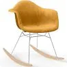 Rocking Chair Modern Fabric Upholstered – Nordic Style - Nordika image 9
