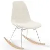 Rocking Chair  Minimalist Bouclé – Nordic Style with Wood and Steel Base - Skögur image 9