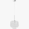 Buy Modern Glass Pendant Lamp - Adjustable Cable - Dewers Silver 61817