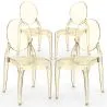 Pack of 4 Dining Chairs Transparent - Estilo Victoria  image 9