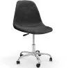 Office Chair Swivel with Wheels – Velvet Upholstery – Steel Legs - Denisse image 9