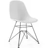 Buy Dining Chair with Metal Legs – Modern Design – Denisse White 61833