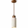 Buy Ceiling Light Pendant Wood & Travertine - Élodie  Beige 61882