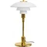 Buy PL 3/2 Desk Lamp - Steel/Opal Glass Gold chrome 15226