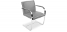 Buy Office Chair with Armrests - Desk Chair Upholstered in Leather - Brama Grey 16808 in the United Kingdom