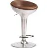 Buy Aviator Bar Stool - Microfibre in Imitation Weathered Leather Brown 26712