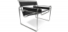 Buy Lounge Chair - Leatherette & Metal - Ivan Black 16815 - in the UK