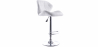 Buy Swivel Design Bar Stool with Backrest- Back White 49746 - in the UK