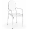 Buy Transparent Dining Chair - Armrest Design - Louis XIV Transparent 16461