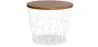 Round Side Table - Industrial Design - Wood and Metal - Basker image 9