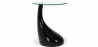 Buy Designer Round Side Table - Glass - Lawa Bistro Black 13312 - in the UK