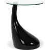 Buy Designer Round Side Table - Glass - Lawa Bistro Black 13312