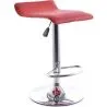 Buy Swivel Chromed Metal Office Bar Stool Red 49744