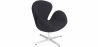 Buy Armchair with armrests - Fabric upholstery - Svin Black 13662 - in the UK