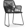 Buy Outdoor Chair - Garden Chair - with Armrests - Frony Black 58538