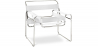 Buy Lounge Chair - Leather and Metal - Ivan White 16816 - prices