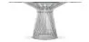 Round Dining Table - Glass and Metal - Barrel image 9