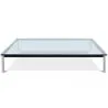 Square coffee table - Glass - 120 cm - Kart image 9