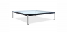 Buy Square coffee table - Glass - 70 cm - Kart Steel 13298 - in the UK