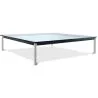 Buy Square coffee table - Glass - 80 cm - Kart Steel 13298