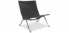 Buy Lounge Chair - Design Chair - Leather - Buyo Black 16827 - in the UK