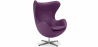 Buy Armchair with Armrests - Upholstered in Faux Leather - Egg Design - Brave Mauve 13413 in the United Kingdom