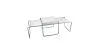 Set of 2 Stackable Coffee Tables - Wood and Steel - Lacky image 9