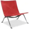 Buy BY22 Lounge Chair - Premium Leather Red 16827