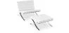 Design armchair with footrest - Leather upholstered - Town image 9