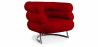Buy Designer armchair - Faux leather upholstery - Bivendun Red 16500 in the United Kingdom