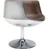 Buy Aviator Cognac chair - Aged effect microfiber imitation leather Brown 26716