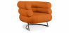 Buy Designer armchair - Faux leather upholstery - Bivendun Orange 16500 with a guarantee