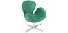 Buy Armchair with Armrests - Upholstered in Faux Leather - Svin Turquoise 13663 in the United Kingdom
