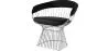 Dining Chair with Armrests - Leatherette and Metal - Barrel image 9