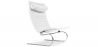 Buy Leather Armchair - Design Lounger - Bloy White 16830 - prices