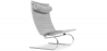 Buy Leather Armchair - Design Lounger - Bloy Grey 16830 home delivery