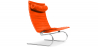 Buy Leather Armchair - Design Lounger - Bloy Orange 16830 - in the UK