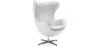 Armchair with armrests - Leather upholstery - Egg-shaped design - Brave image 9