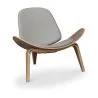 Designer armchair - Scandinavian armchair - Faux leather upholstery - Lucy image 9