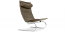 Buy Leather Armchair - Design Lounger - Bloy Taupe 16830 in the United Kingdom