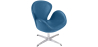 Buy Armchair with Armrests - Upholstered in Faux Leather - Svin Dark blue 13663 in the United Kingdom