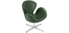 Buy Armchair with Armrests - Upholstered in Faux Leather - Svin Green 13663 - in the UK