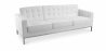 Buy Leather Upholstered Sofa - 3 Seater - Konel White 13247 - prices