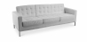 Buy Leather Upholstered Sofa - 3 Seater - Konel Grey 13247 home delivery