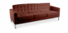 Buy Leather Upholstered Sofa - 3 Seater - Konel Chocolate 13247 - prices